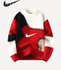 NIKE - Patchwork Cable-Knit Crewneck Sweater